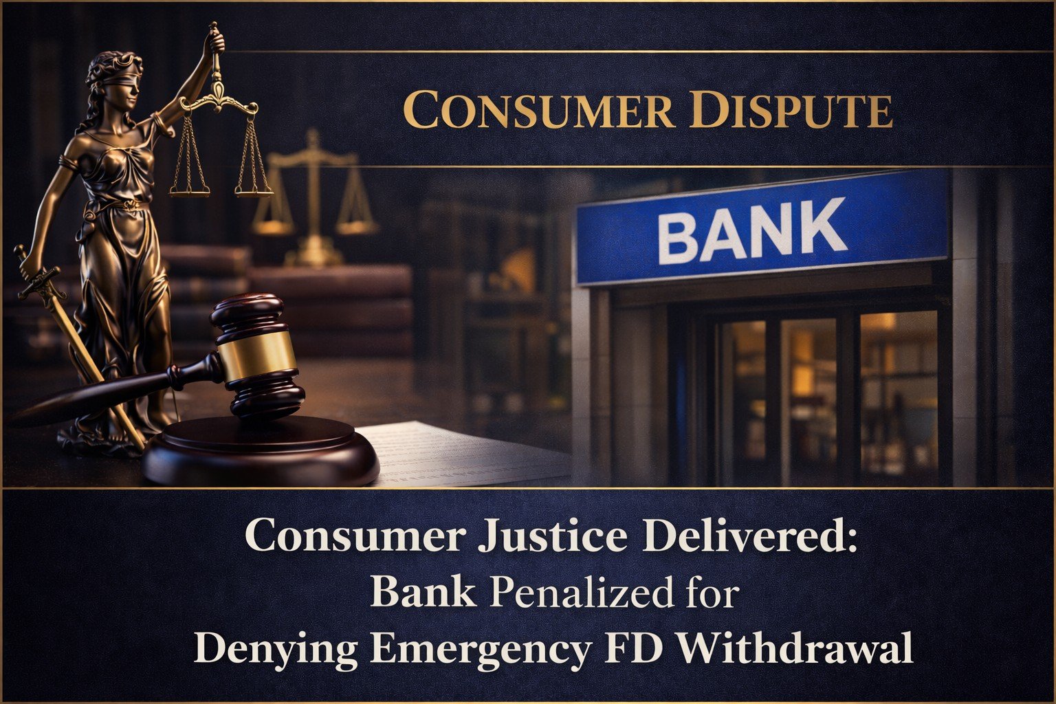 Agnihotri Legal Advocates : Consumer Justice Delivered: HDFC Bank Penalized for Denying Emergency FD Withdrawal